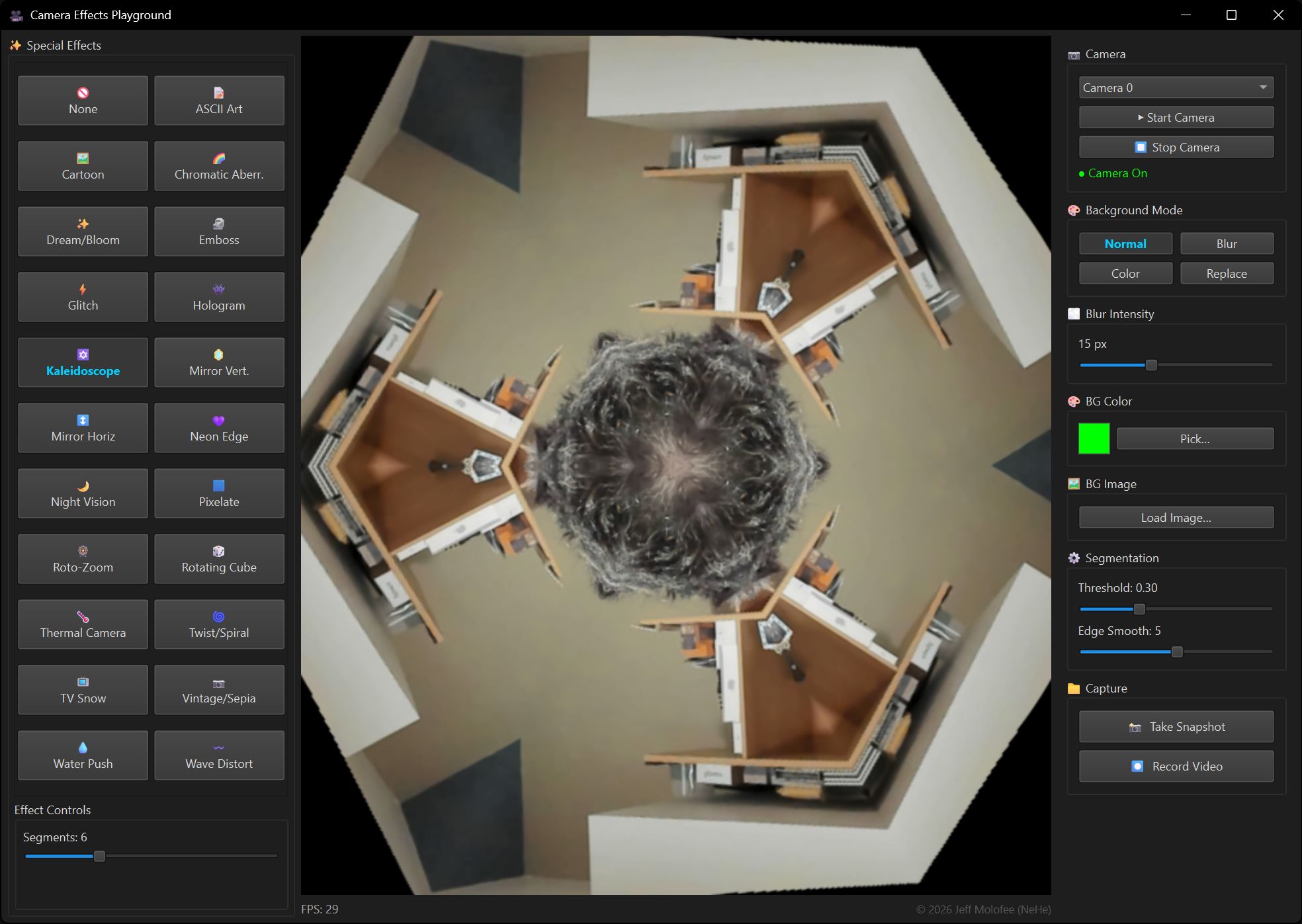 Camera Effects Playground screenshot