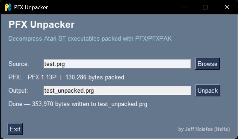 PFX Unpacker